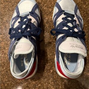 Adidas Torsion Men’s Navy and Dark Red Sneakers